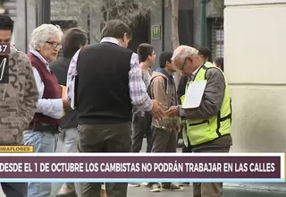 Miraflores: prohíben a cambistas trabajar en la vía pública