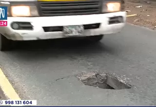 Miraflores: Reportan forado en pista de la avenida Tomás Marsano