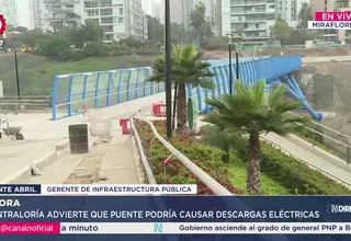 Contraloría detecta fallas en puente turístico Miraflores–Barranco