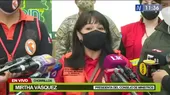 Mirtha Vásquez: “Terremoto en Amazonas afectó a 5 regiones del país” - Noticias de amazonas