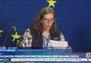 Misión de observación electoral de la UE anunció que presentará su informe definitivo en agosto