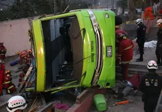 MML: Bus siniestrado en el cerro San Cristóbal tiene documentos en regla