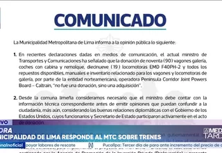 MML defiende donación de trenes Caltrain tras dichos del MTC