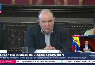 MML propone decreto de urgencia para tren Lima-Chosica