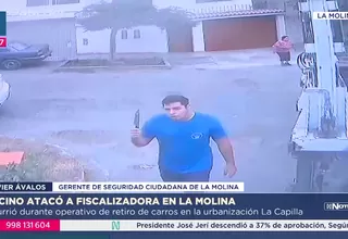 Vecino de La Molina amenaza con arma blanca a trabajadora municipal