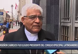 Monseñor Cabrejos es el nuevo presidente del Celam: "Es un regalo para el Perú"