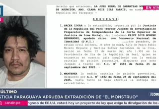 'El Monstruo': Justicia paraguaya aprueba extradición de Erick Moreno al Perú