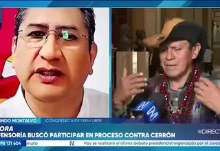 Segundo Montalvo descarta conflicto de interés en actuación del defensor del pueblo en caso Vladimir Cerrón