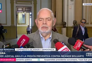 Montoya se pronuncia sobre el caso Nicanor Boluarte