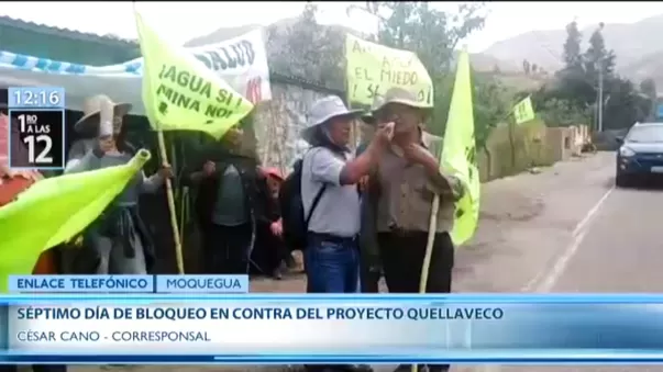 Moquegua: Pobladores no levantarán bloqueo hasta que se publique acta de acuerdos - Canal N