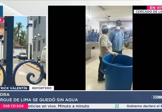 Morgue de Lima se quedó sin agua por deuda con Sedapal