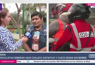 Motociclistas exigen diálogo tras medidas del MTC que imponen chalecos y multas