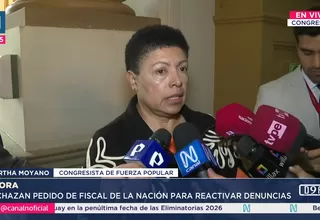 Moyano: Fiscal de la Nación no puede pedir nulidad en denuncias