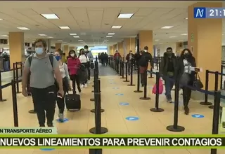 MTC anunció nuevos lineamientos para prevenir contagio del COVID-19 en el transporte aéreo