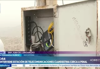 MTC detecta antena a 200 metros del penal Castro Castro que permitía acceso a internet