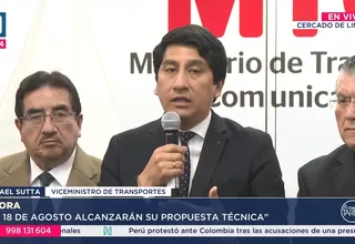 MTC espera propuesta del concesionario para tren Lima‑Chosica