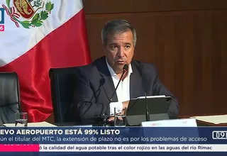 MTC: Nuevo aeropuerto Jorge Chávez está 99 % listo