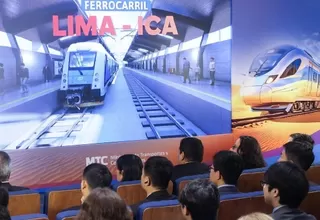 MTC presentó proyecto del ferrocarril Lima-Ica