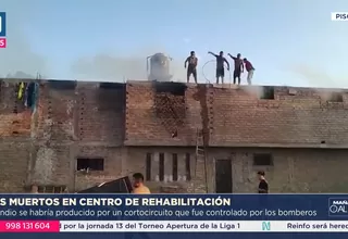 Dos muertos deja incendio en centro de rehabilitación de Pisco