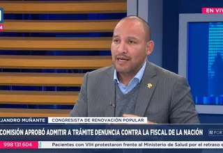 Muñante: Archivamiento de Espinoza fue irregular y suspicaz