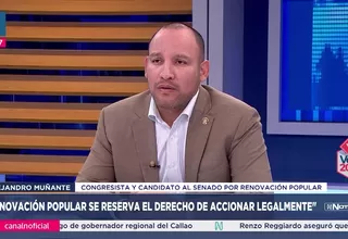 Muñante señala que Renovación Popular denunciaría a José Luna