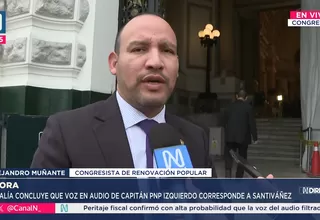 Muñante sobre caso Santiváñez: investigación debe seguir su curso
