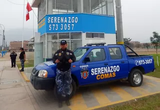 Municipalidad de Comas plantea ante el Congreso que Serenazgo utilice armas no letales