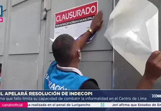Municipalidad de Lima apeló resolución de Indecopi por ordenanza