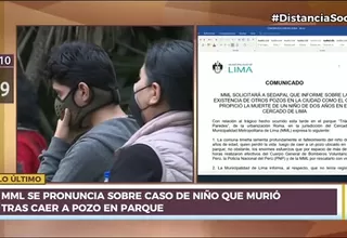 MML: El pozo al que cayó el niño de dos años pertenece a Sedapal 