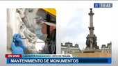 Municipalidad de Lima realiza mantenimiento de esculturas y monumentos en la ciudad - Noticias de monumentos