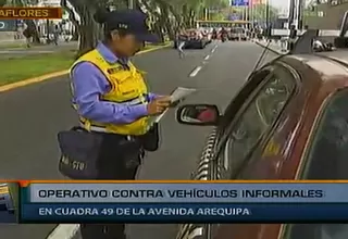 Municipalidad de Lima realizó operativo para fiscalizar a taxis informales