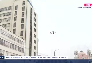 Municipalidad de Lima refuerza seguridad con drones en el Centro