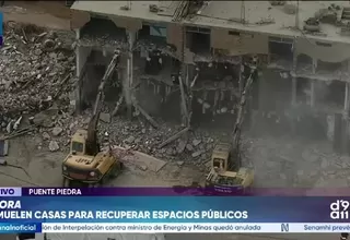 Municipalidad de Puente Piedra intensifica demoliciones para recuperar espacios públicos en la Panamericana Norte