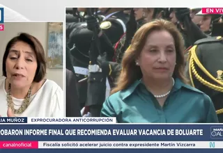 Muñoz: Es un gravísimo error debatir vacancia sin juicio político