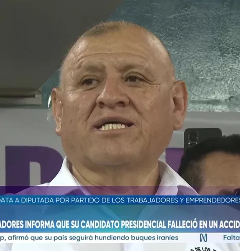 Murió candidato presidencial Napoleón Becerra, según PTE