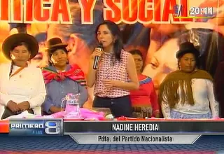 Nadine Heredia: Trabajamos dejando atrás las acusaciones sin sustento