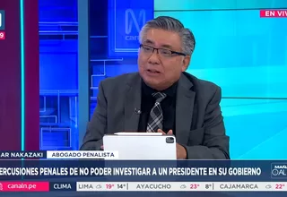 Nakazaki: fallo del TC abrirá procesos penales a Boluarte