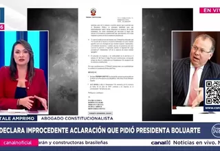 Natale Amprimo: TC actuó bien al precisar límites a la Fiscalía