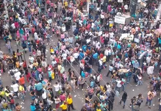 Navidad 2014: Drone registró la gran cantidad de personas que acuden a Gamarra