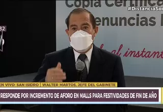 Navidad: Martos afirmó que se evalúa aumentar el aforo en los centros comerciales