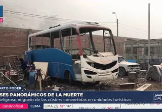 El negocio ilegal que transforma cústers en buses panorámicos