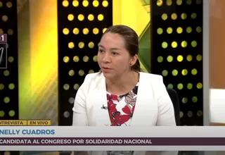 Nelly Cuadros: "Fue Solidaridad Nacional que me convocó"