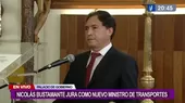 Nicolás Bustamante Coronado juró como nuevo ministro de Transportes y Comunicaciones - Noticias de transporte