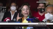 Nidia Vílchez: Algunos todavía se resisten a que la renovación en el Apra sea real - Noticias de oscar-vilchez