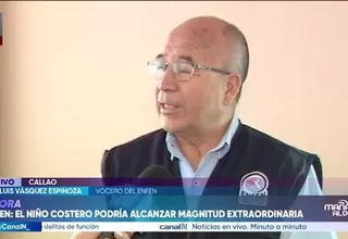 Niño Costero alcanzaría su máxima intensidad entre noviembre y diciembre, según ENFEN