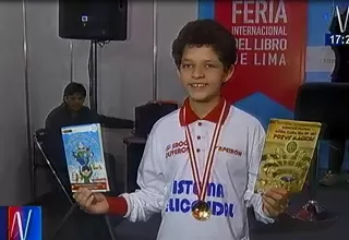 Niño peruano de 12 años presenta su segundo libro en FIL 2015