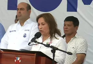 "No hay mezquindad política ni corrupción", afirma Dina Boluarte