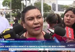 Buen Gobierno: Nora Bonifaz pide a Jorge Gavidia sustentar motivos de su salida