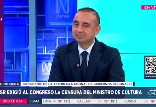 Noriega: Ministro de Cultura debe asumir costos políticos