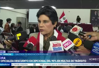 Norma Yarrow cuestiona reducción de multas y pide plan de emergencia frente a inseguridad y El Niño